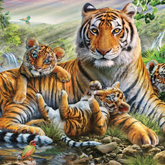 Schmidt Tiger & Cubs Jigsaw Puzzle (1000 Pieces)