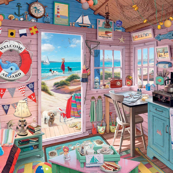 Ravensburger My Haven No 7, The Beach Hut Jigsaw Puzzle (1000 Pieces)