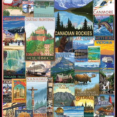 Eurographics Travel Canada Vintage Posters Jigsaw Puzzle (1000 Pieces)