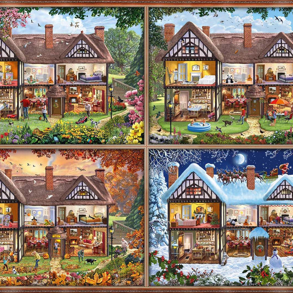 Schmidt House of Four Seasons Jigsaw Puzzle (2000 pieces)