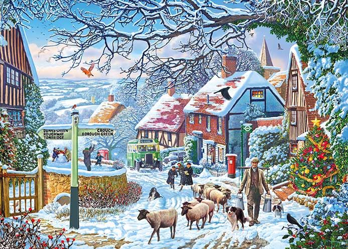 Gibsons A Winter Stroll Jigsaw Puzzle (1000 Pieces)