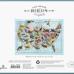 Galison USA State Birds, Wendy Gold  Jigsaw Puzzle (1000 Pieces)