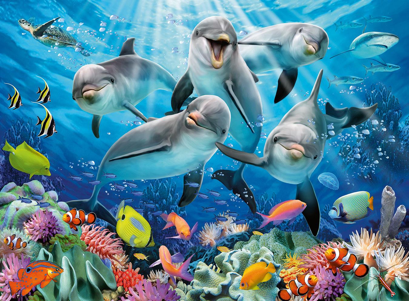Ravensburger Dolphins Jigsaw Puzzle (500 Pieces)