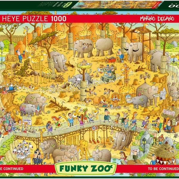 Heye Funky Zoo African Habitat, Degano Jigsaw Puzzle (1000 Pieces)
