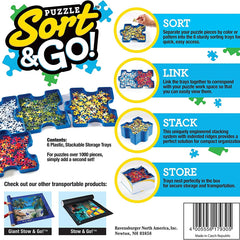 Ravensburger Sort & Go! Stackable Puzzle Sorting Trays