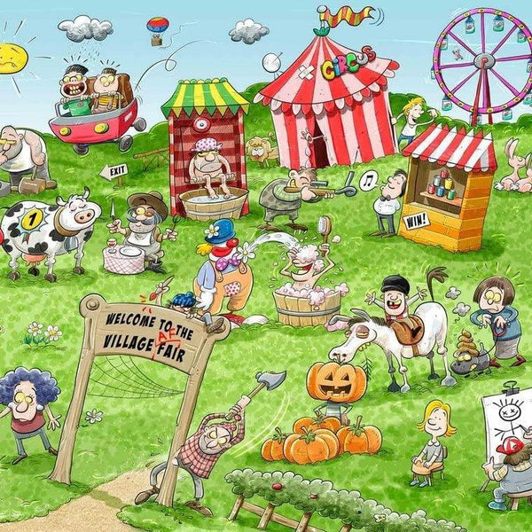 Chaos at the Village Fair - Chaos no. 7 Jigsaw Puzzle (500 Pieces)