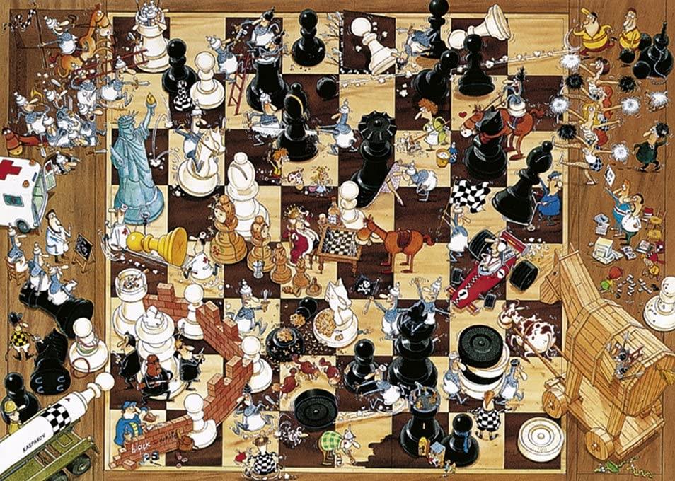 Heye Triangular Black or White, Degano Jigsaw Puzzle (1000 Pieces)