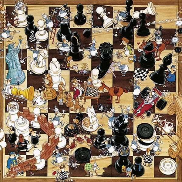 Heye Triangular Black or White, Degano Jigsaw Puzzle (1000 Pieces)