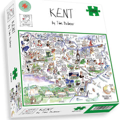Map of Kent, Tim Bulmer Jigsaw Puzzle (1000 Pieces)