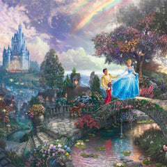 Schmidt Kinkade: Disney Cinderella Wishes Upon a Dream Jigsaw Puzzle (1000 pieces)