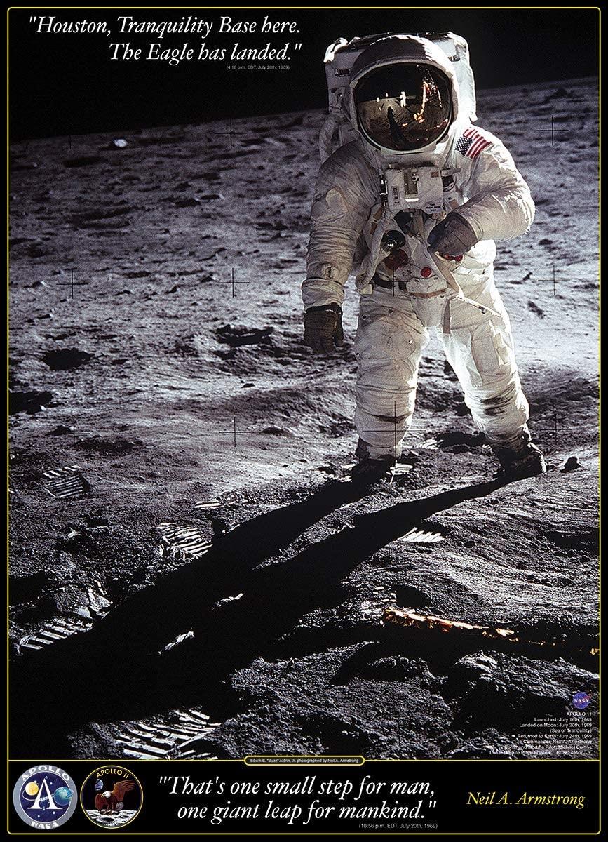 Eurographics Walk on the Moon Jigsaw Puzzle (1000 Pieces)