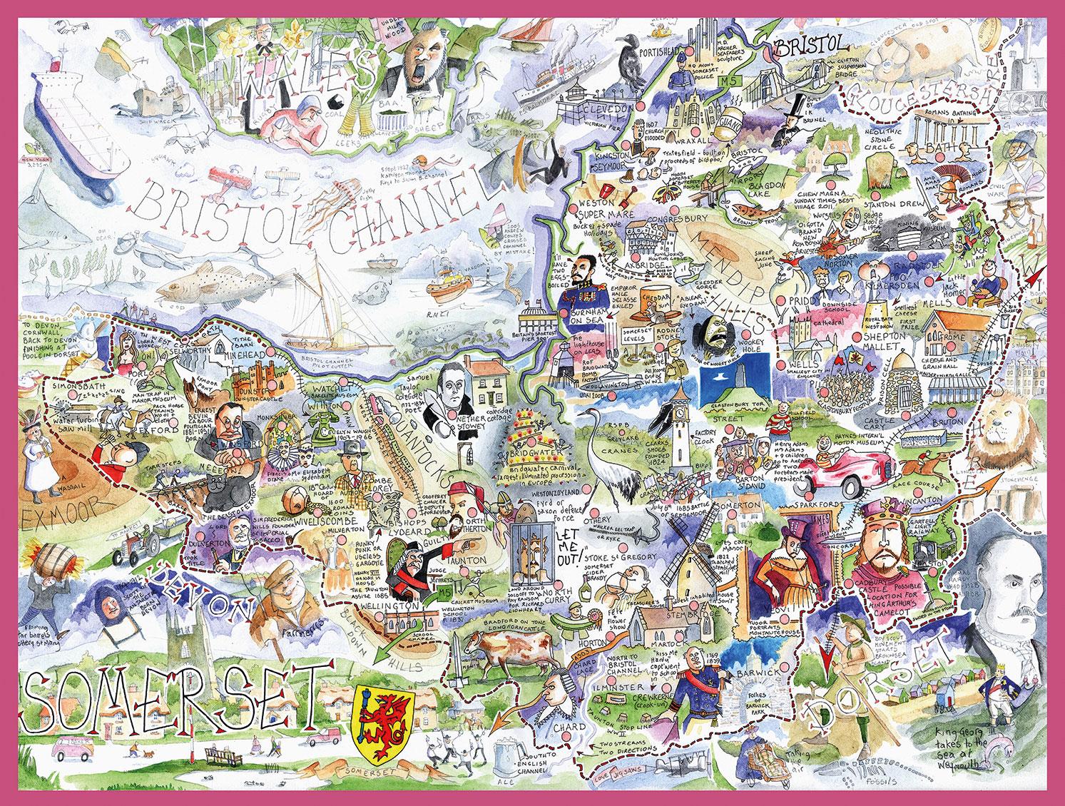 Somerset - Tim Bulmer Jigsaw Puzzle (1000 Pieces)