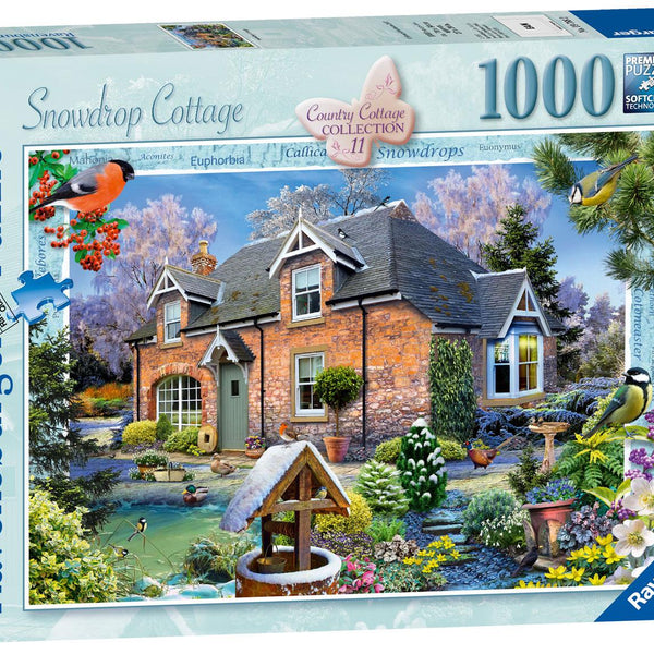 Ravensburger Snowdrop Cottage Jigsaw Puzzle (1000 Pieces)