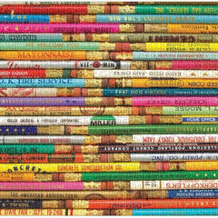 Galison Phat Dog Vintage Pencils Foil Stamped Jigsaw Puzzle (1000 Pieces)