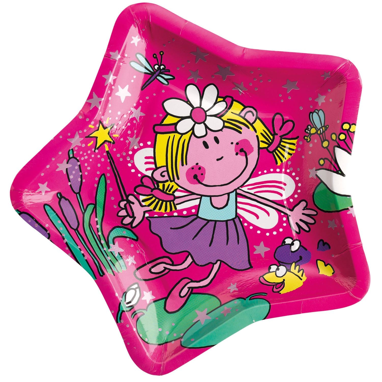 6 Funky Fairy Star Paper Plates