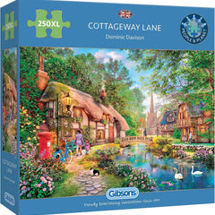 Gibsons Cottageway Lane Jigsaw Puzzle (250 XL Extra Large Pieces)
