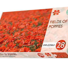 Fields of Poppies - Impuzzible No. 28 - Jigsaw Puzzle (1000 Pieces)