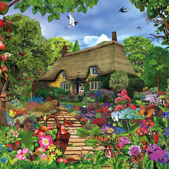 Thatched Cottage Garden Jigsaw Puzzle (500 Pieces)