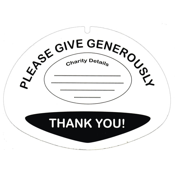 10 Lid Labels for Charity Collection Buckets