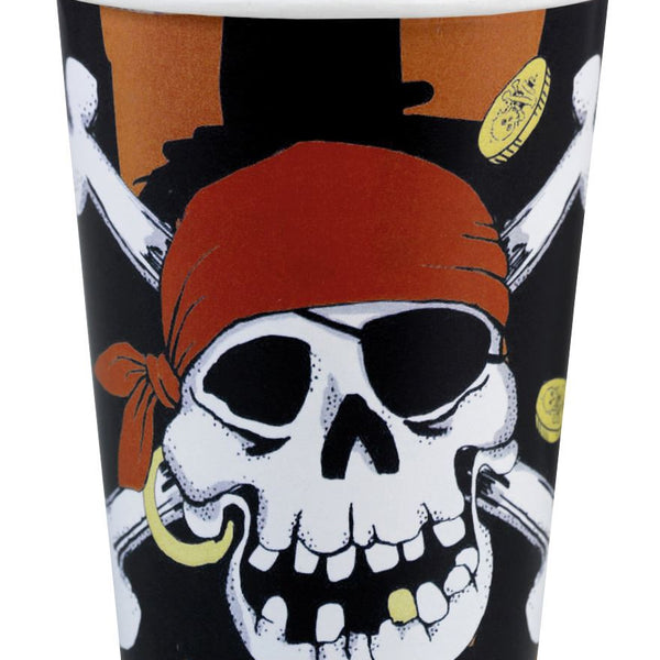 8 Jolly Roger Paper Cups