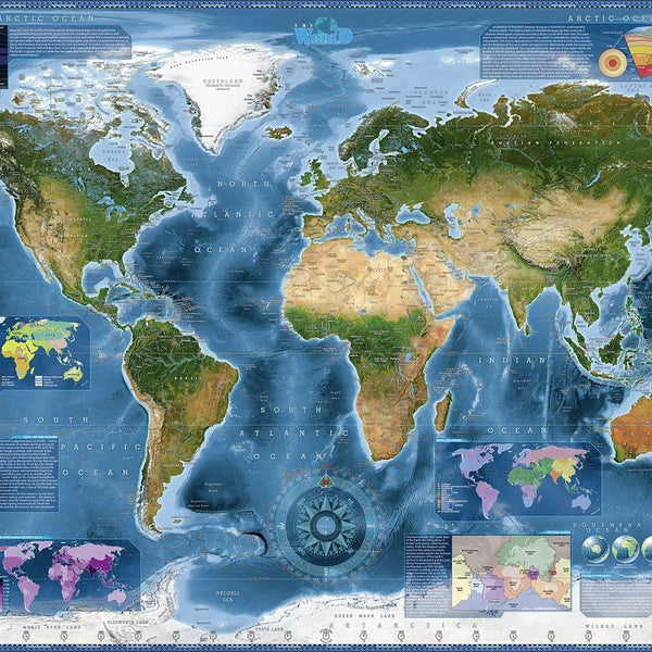 Heye Satellite Map Jigsaw Puzzle (2000 Pieces)