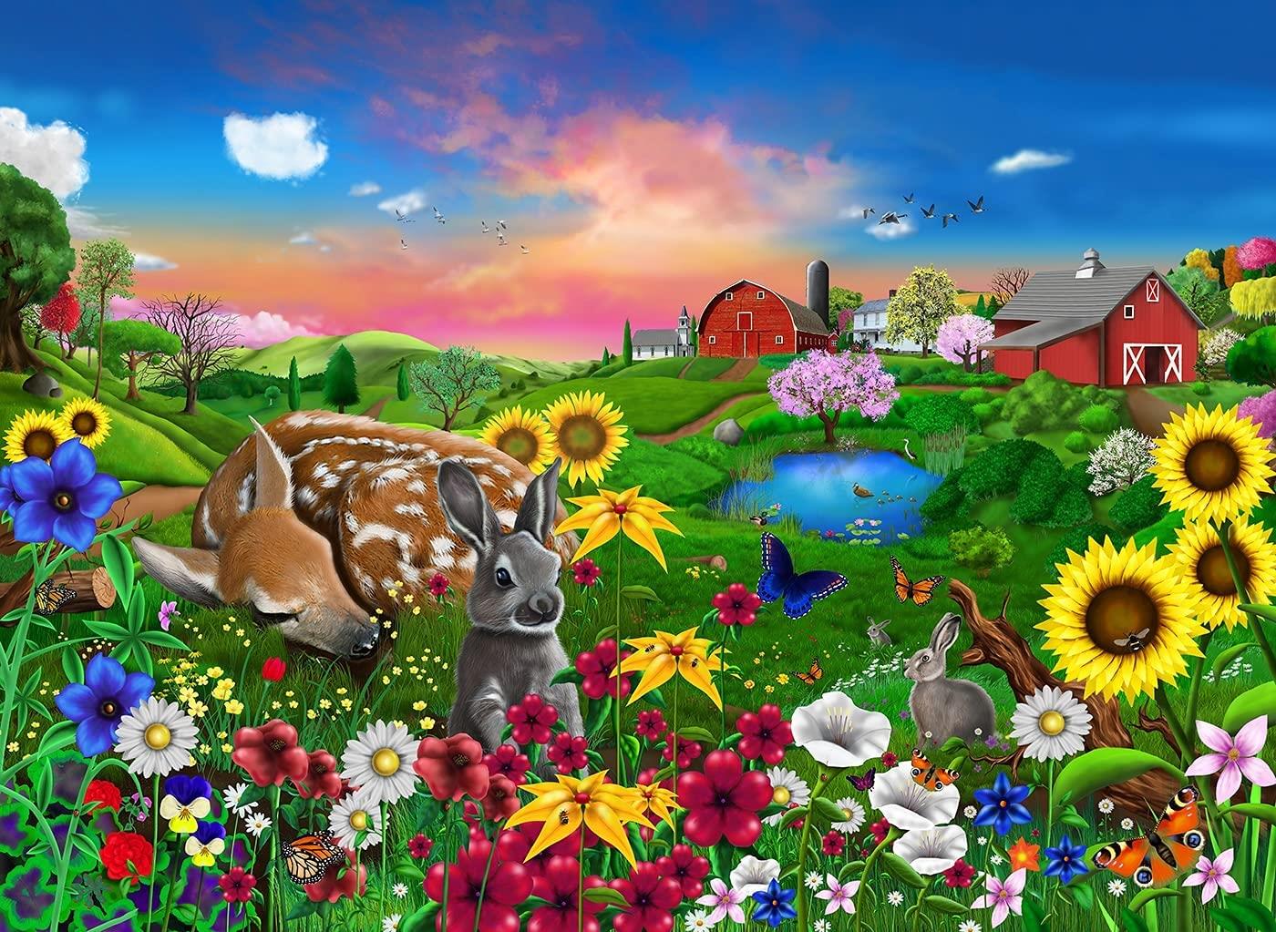 Peaceful Pastures  Jigsaw Puzzle (500 Pieces)
