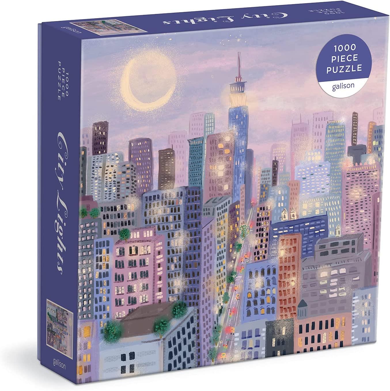 Galison City Lights Jigsaw Puzzle (1000 Pieces) PDK