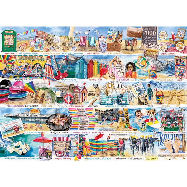 Gibsons Deckchairs and Donkeys Jigsaw Puzzle (1000 Pieces)