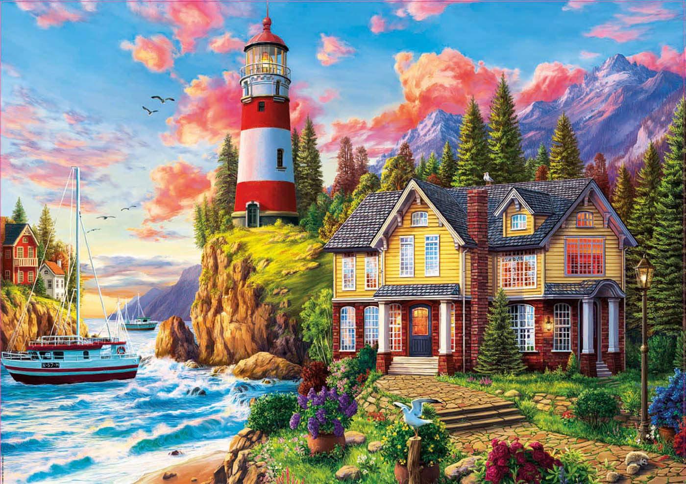 Educa Lighthouse and Cottage Iigsaw Puzzle (3000 Pieces)
