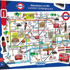 Gibsons Adventures on the London Underground Jigsaw Puzzle (250 XL Pieces)