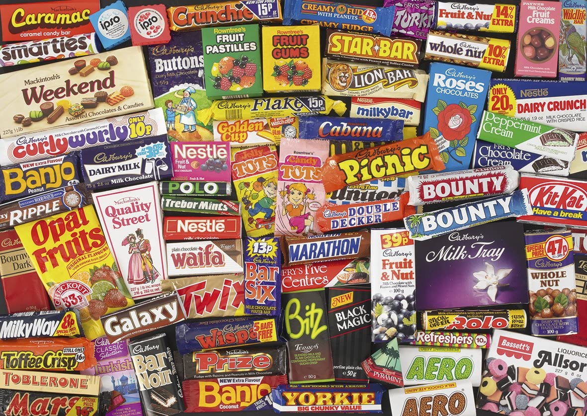 Gibsons 1980s Sweet Memories Jigsaw Puzzle (1000 Pieces)
