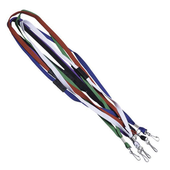 10 Plain Breakaway Lanyards - Various Colours