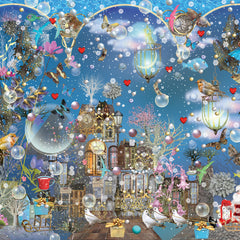 Schmidt Ilona Reny: Blue Skies of Christmas Jigsaw Puzzle (1000 Pieces)