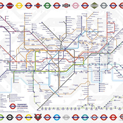 Gibsons London Tube Underground Map Jigsaw Puzzle (1000 pieces)
