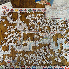 Gibsons London Tube Underground Map Jigsaw Puzzle (1000 pieces)