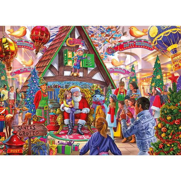 Gibsons Visit Santa Jigsaw Puzzle (1000 Pieces)