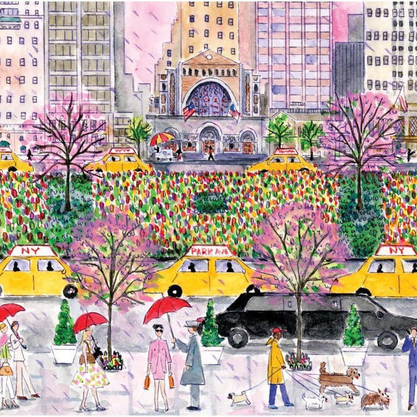 Galison Spring on Park Avenue, Michael Storrings Jigsaw Puzzle (1000 Pieces)