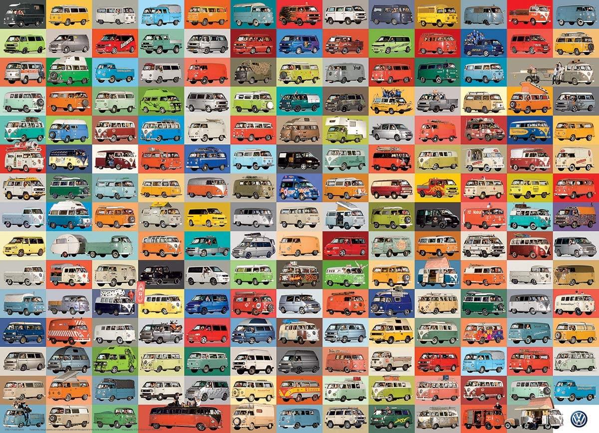 Eurographics Volkswagen Groovy Bus Jigsaw Puzzle (1000 Pieces)