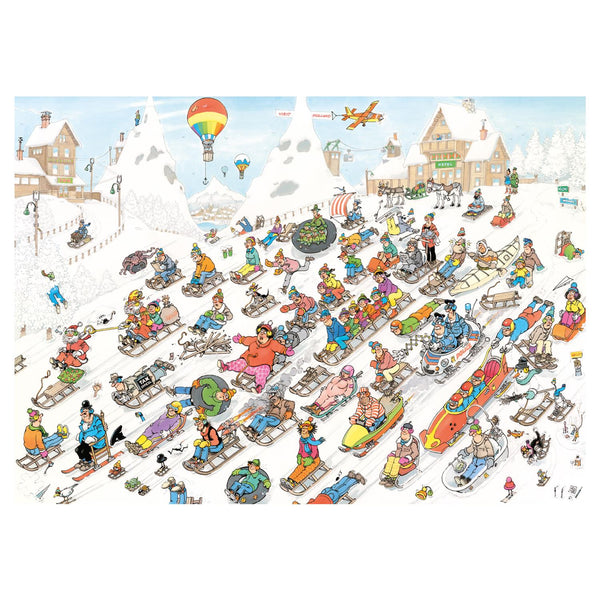 Jan Van Haasteren It's All Going Downhill! Jigsaw Puzzle (1000 Pieces)