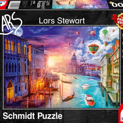 Schmidt Lars Stewart Venice Night & Day Jigsaw Puzzle (1000 Pieces)