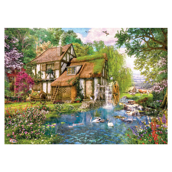 Falcon Deluxe Watermill Cottage Jigsaw Puzzle (1000 Pieces)