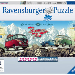 Ravensburger Cross the Alps with VW! Panoramic Jigsaw Puzzle (1000 Pieces)