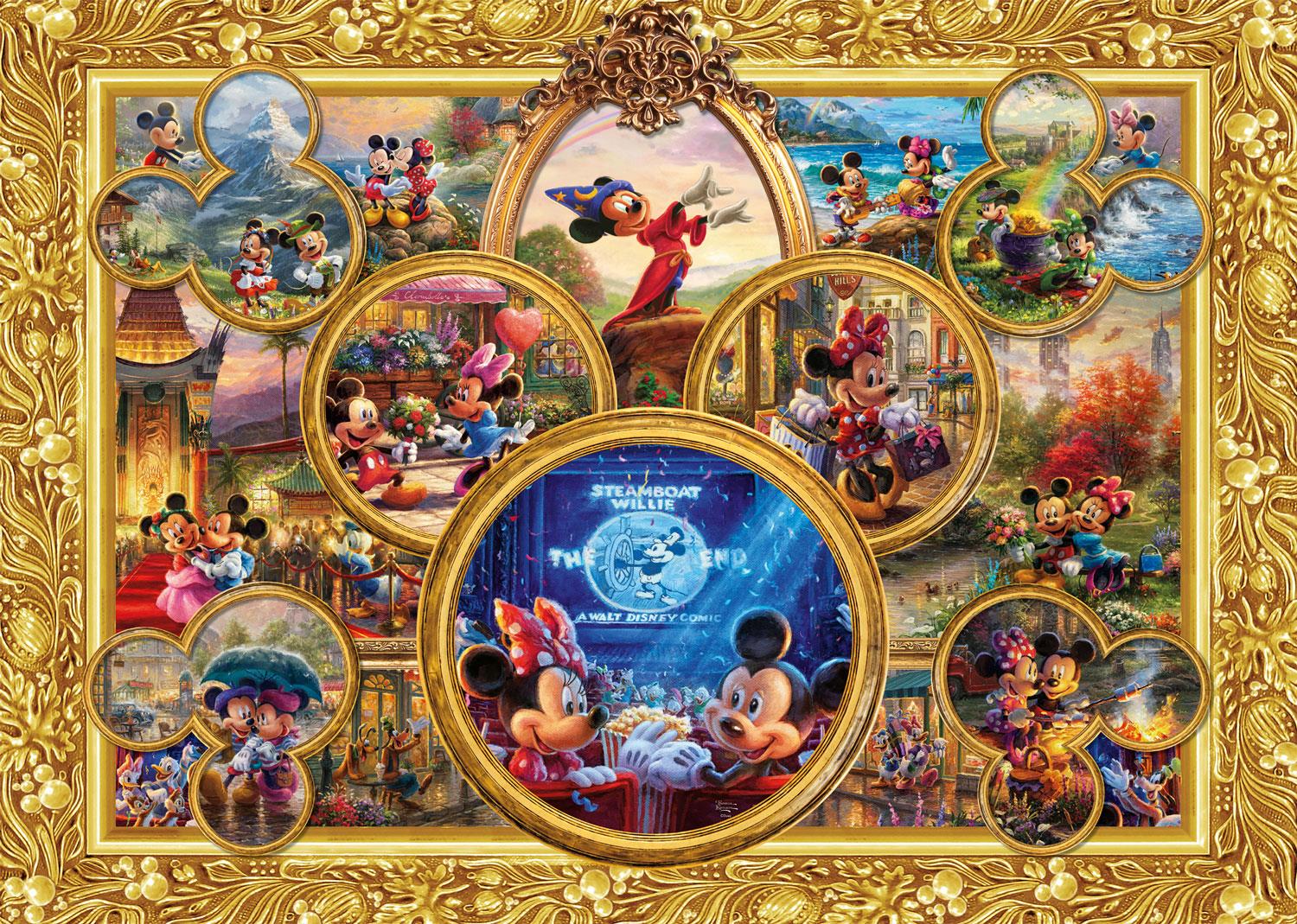 Schmidt Kinkade Disney Mickey and Minnie Disney Dreams Collection Jigsaw Puzzle (2000 Pieces)