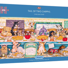 Gibsons Tail of Two Chippys Jigsaw Puzzle Jigsaw Puzzle (636 Pieces)