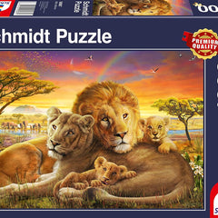 Schmidt Loving Lions Jigsaw Puzzle (1000 Pieces)