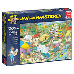 Jan van Haasteren Camping in the Forest Jigsaw Puzzle (1000 pieces)