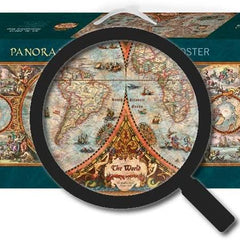 Heye Hemisphere Map Panorama Jigsaw Puzzle (6000 Pieces)