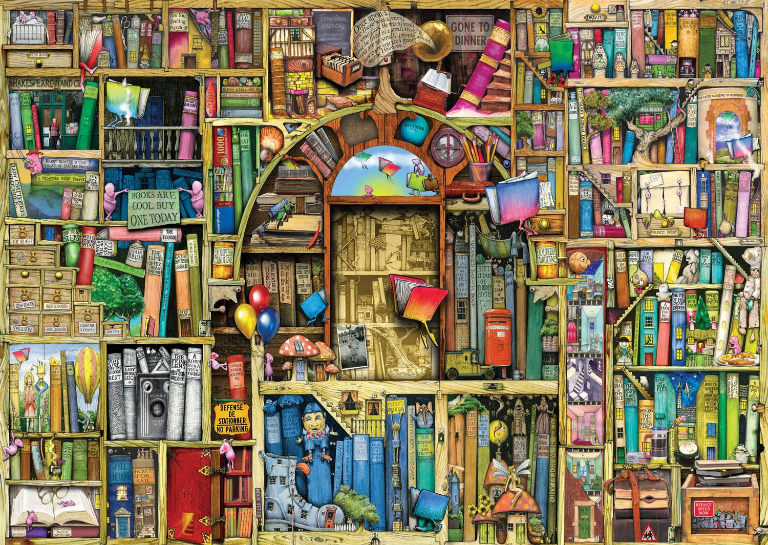 Ravensburger Colin Thompson - The Bizarre Bookshop 2 Jigsaw Puzzle (1000 Pieces)