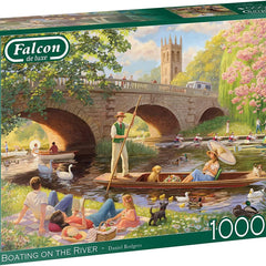 Falcon Deluxe Boating on the River Jigsaw Puzzle (1000 Pieces)