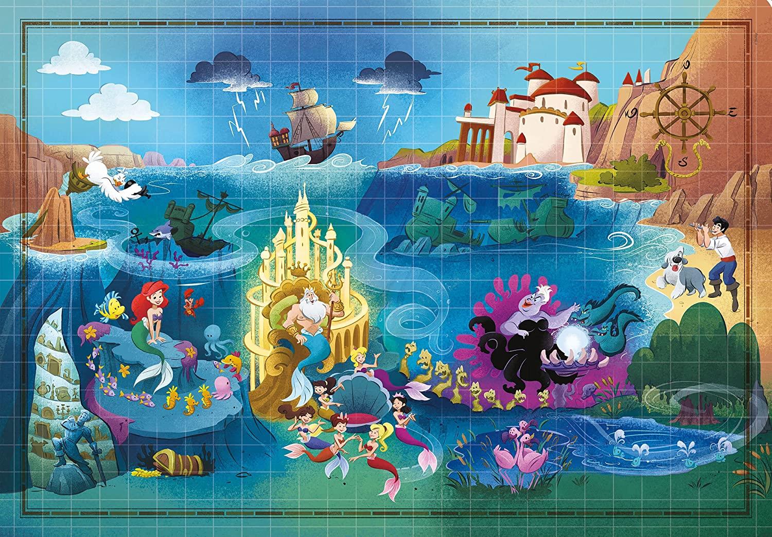 Clementoni Disney Maps Little Mermaid Jigsaw Puzzle (1000 Pieces)